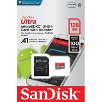 SanDisk Micro SD with TF adapter memory card 128GB